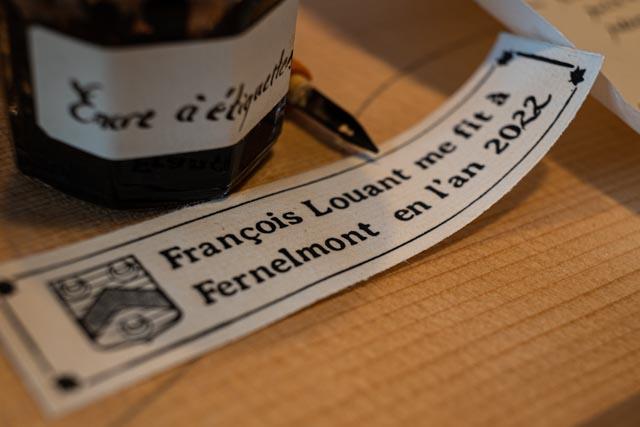 Étiquette du luthier François Louant